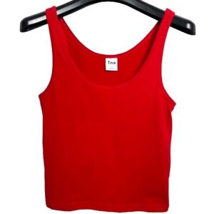Aritzia TNA '90s Bergman Tank Top - Goji Berry Red - [Size Small]